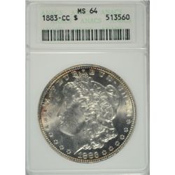 1883-CC MORGAN DOLLAR ANACS MS64