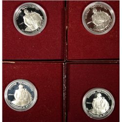 ( 4 ) 1982 GEORGE WASHINGTON COMMEMORATIVE  PROOF HALF DOLLARS