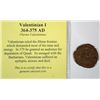 Image 1 : ANCIENT ROMAN COIN ATTRIBUTED TO THE RULE OF VALENTINIAN I CIRCA 364-375 A.D.