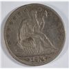 Image 1 : 1874   Seated Liberty half $ ALL ORIGINAL COLOR VF/XF est  $120-$130