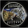 Image 2 : 2012 DISCOVER AUSTRALIA 1 OZ SILVER BOX/COA