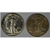 Image 1 : 1941-D AND 1945-D WALKING LIBERTY HALF DOLLAR MS62 EACH