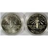 Image 2 : ( 2 ) NICE U.S. COMMEMORATIVE SILVER DOLLARS: Pf. & UNC 1986 STATUE OF LIBERTY
