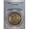 Image 1 : 1890-S MORGAN DOLLAR PCGS MS63 COLOR!