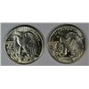 Image 2 : 1942 P AND 1943 P WALKING LIBERTY HALF DOLLAR MS62 EACH