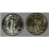 Image 1 : 1942 P AND 1943 P WALKING LIBERTY HALF DOLLAR MS62 EACH