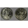 Image 1 : 1942 P AND 1943 P WALKING LIBERTY HALF DOLLAR MS62 EACH