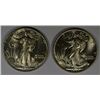 Image 1 : 1942 P AND 1943 P WALKING LIBERTY HALF DOLLAR