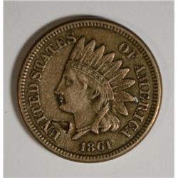 1861 INDIAN HEAD CENT VF/XF (DAMAGED)