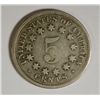 Image 2 : 1867 SHIELD NICKEL VG/FINE