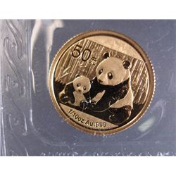 2012 CHINESE 1/10 OUNCE .999  GOLD PANDA