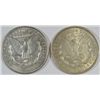 Image 2 : ( 2 ) NICE CIRCULATED  MORGAN SILVER DOLLARS: 1980-P AND 1921-P