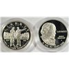 Image 1 : ( 2 ) BETTER PROOF COMMEMORATIVE DOLLARS: 2004 LEWIS AND CLARK, 1993 MADISON
