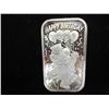 Image 1 : 1 TROY OZ .999 FINE SILVER INGOT HAPPY BIRTHDAY
