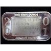 Image 2 : 1 TROY OZ .999 FINE SILVER INGOT HAPPY BIRTHDAY