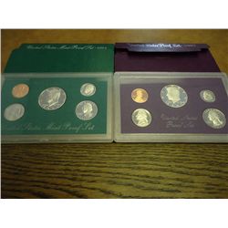 1987 & 94 US PROOF SETS (WITH BOXES)