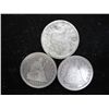 Image 1 : 1877,77 & 91-S SEATED LIBERTY QUARTERS