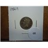 Image 1 : 1869 THREE CENT PIECE (NICKEL)