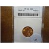 Image 1 : 1945 LINCOLN CENT ANACS MS66 RED
