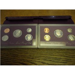 1988 & 93 US PROOF SETS (WITH BOXES)