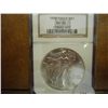 Image 1 : 1999 AMERICAN SILVER EAGLE NGC MS69