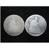 Image 1 : 1858-O  & 77 SEATED LIBERTY HALF DOLLARS