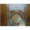 Image 1 : 1893 COLUMBIAN EXPOSITION HALF DOLLAR PCGS MS62