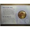 Image 2 : 1 TROY OZ .999 FINE SILVER ROUND GOLD PLATED