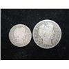 Image 1 : 1906-O BARBER QUARTER & 1899 BARBER HALF DOLLAR