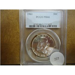 1961 FRANKLIN HALF DOLLAR PCGS PR66