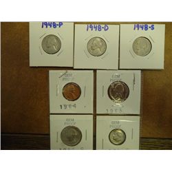 7 COIN LOT SEE DESCRIPTION