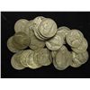 Image 1 : 25 ASSORTED 35% SILVER JEFFERSON WAR NICKELS