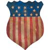 Image 1 : Hand-carved 13 Star American Shield