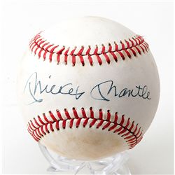 Mickey Mantle Signed Baseball