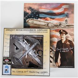 Enola Gay – Autographs of Pilot Paul Tibbets and Navigator Dutch Van Kirk