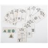 Image 1 : 12 NASA Area Permit Badges – Apollo 6 through Apollo 17 (+4 stick-on decals)