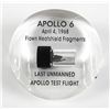 Image 1 : Apollo 6, 1968, FLOWN Heatshield Fragments