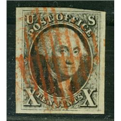 1847, 10c black. VF-XF