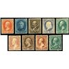 Image 1 : 1875-83, 1c-10c, 9 different bank notes. F-VF