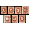 Image 1 : Postage Dues, 1891, 1c-50c complete. VG-Fine
