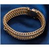 Image 1 : 14K Yellow Wide Link Style Bracelet