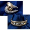 Image 1 : Collection of 3 Diamond, 14K Yellow Gold Rings