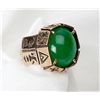 Image 1 : Crysoprase, 14K Yellow Gold Ring