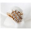 Image 1 : Lady's Diamond, 14K Yellow Gold Cluster Ring