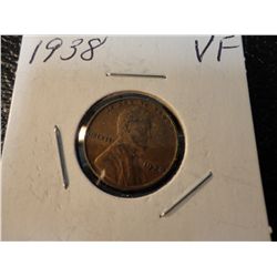 1938 LINCOLN CENT