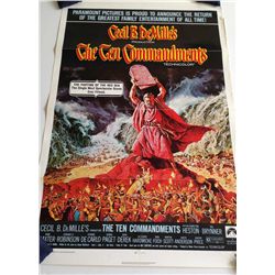The Ten Commandments Original 27x41 One Sheet Poster