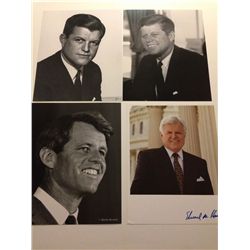 KENNEDY BROTHERS WITH JFK PHOTOS WITH AUTOGRAPH