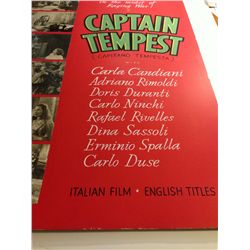 Captain Tempest Hand Painted John Lomasney movie Poster