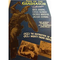 Sign of the Gladiator Hand Painted John Lomasney Poster