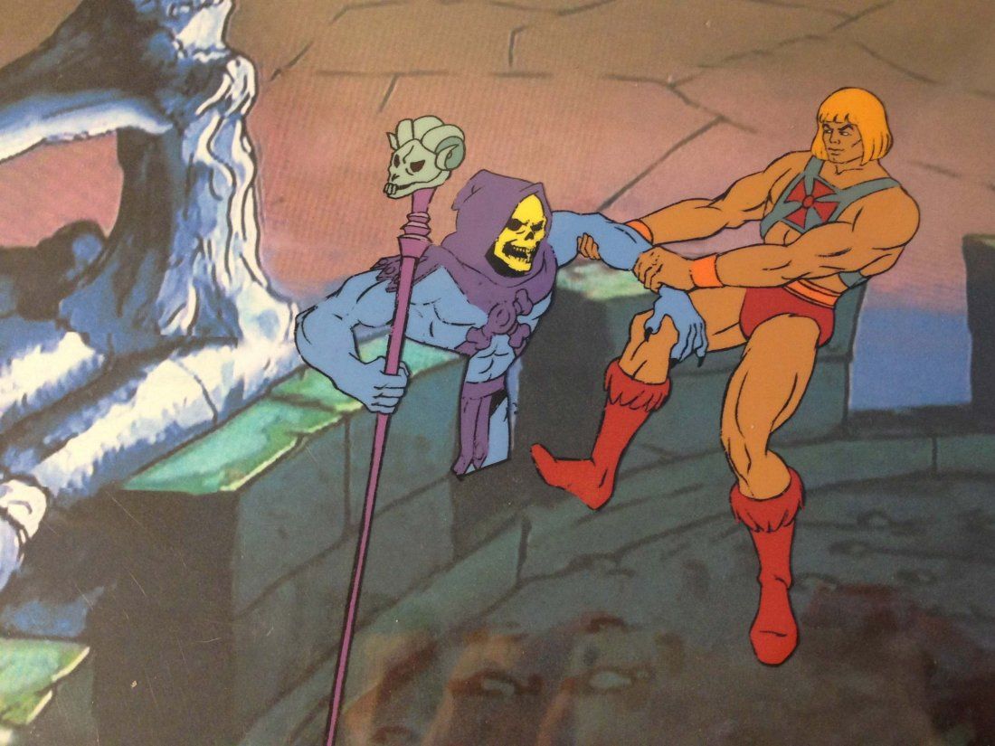 Heman and Skeletor Animation Cell